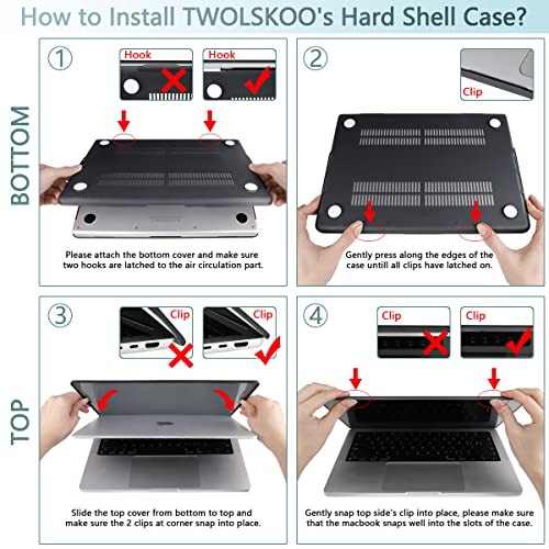 TWOLSKOO Compatible with MacBook Pro 16 inch Case M4 A3403 A3186 M3 A2991 M2 A2780 M1 A2485 (2024-2021) Pro/Max Chip, Plastic Hard Shell & Keyboard Cover & Trackpad Film, Golden Floral - color: Golden Floral