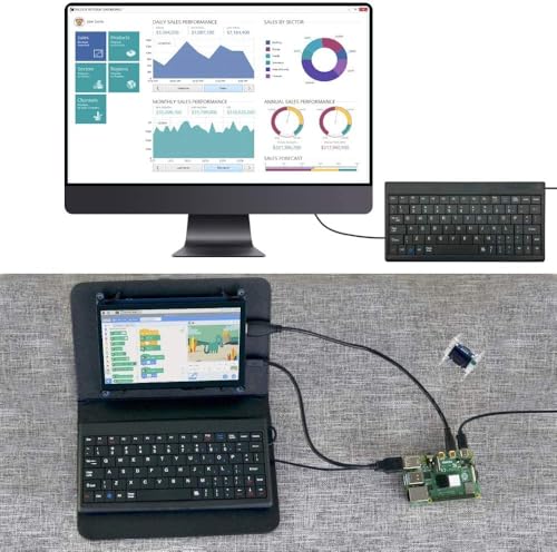 CUQI USB Mini Keyboard,DIY Experiment Mini Keyboard Gaming,USB Interface for Android TV Box,Windows PC,Raspberry Pi,Windows 10/8/7