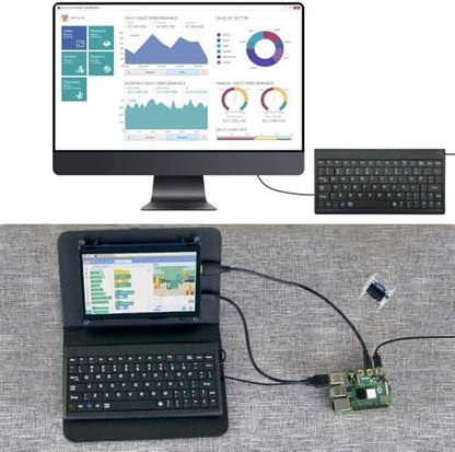 CUQI USB Mini Keyboard,DIY Experiment Mini Keyboard Gaming,USB Interface for Android TV Box,Windows PC,Raspberry Pi,Windows 10/8/7