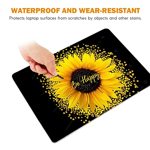 DINKY Laptop Skin Sticker Decal, 12" 13" 13.3" 14" 15" 15.4" 15.6 inch Laptop Universal Reusable Vinyl Skin Stickers Cover Art Decal Notebook PC Personalized Protector-Sunflower - color: Sunflower
