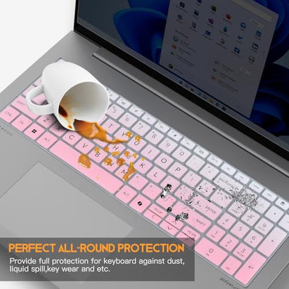 Keyboard Cover for 2026 2025 2024 HP EliteBook 660/665 G11 16 inch, ProBook 460/465 G11 16-in, HP ProBook 4 G1ah 16" Laptop Protective Skin(NOT FIT HP EliteBook 660 665 G8/G9/G10) -Ombre Pink - color: Ombre Pink