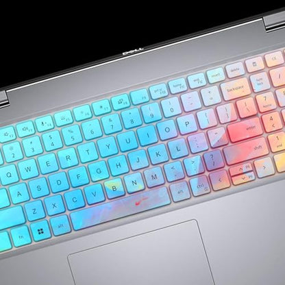 Cute Keyboard Cover for Dell Latitude 3550 5550 5540 5520 5521 3540 5531 5530 15.6" Laptop, Dell Precision 3591 3590 3581 3580 3571 3570 3560 3561 15.6" US Laptop Keyboard Skin -Stylish Colorful - color: Colorful