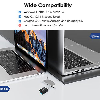 WAVLINK USB Laptop Docking Station Dual Monitors, DisplayLink Laptop Dock for M1-M5 Mac/MacBook Neo, Windows, ChromeOS(HDMI & HDMI/DVI, 6xUSB Ports, LAN, Audio) - color: Black