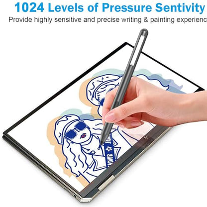 Stylus Pen for HP Omnibook X Flip Envy/Pavilion/Spectre x360 300Day Battery - color: Grey