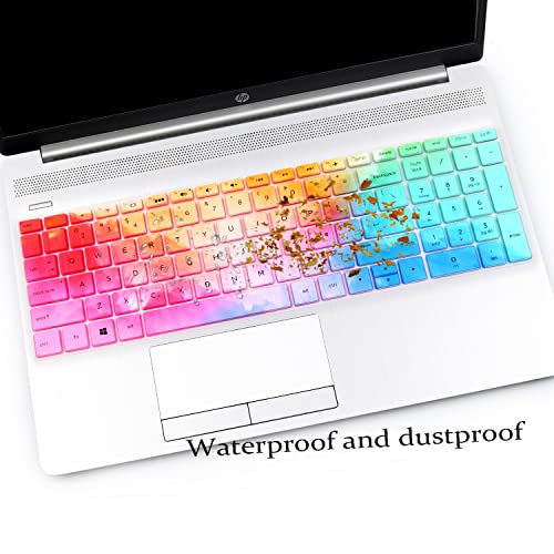 Keyboard Cover Compatible with HP 15.6 Laptop 15-dw 15-dy 15-ef 15-db 15-da 15-bs 15-bw 15t 15z, HP 17.3 Laptop 17-by 17-bs 17-bw 17-ca 17-by1053dx 17-by4061nr-Colorful - color: Colorful