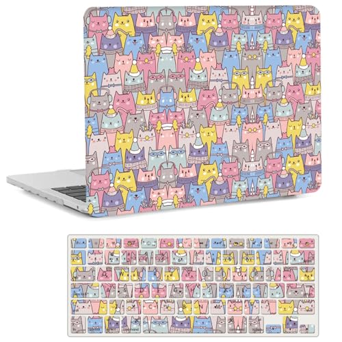 Compatible with MacBook Pro 14 inch Pro/Max Case 2025-2021 M5/M4/M3/M2/M1 Models A3434 A3185 A3401 A3112 A2918 A2992 A2779 A2442, Plastic Laptop Shell & Keyboard Cover, Artistic Cat - color: Artistic Cat, size: Pro 14.2" (2026-2021)M5/M4/M3/M2/M1