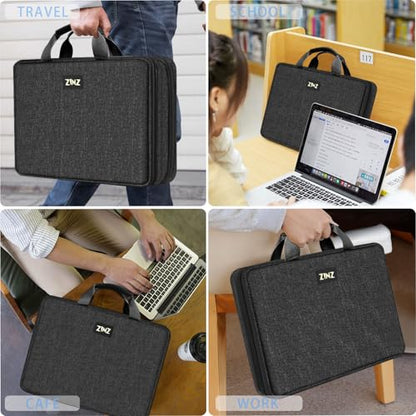 Slim Expandable Laptop Case 15.6 Inch Sleeve Upgraded Protective Durable Recycled Carrying Case Compatible with MacBook 15" & 16" and Most 15" 15.6" 16" Notebook,B01K01 - color: B01k01, size: 15.6"