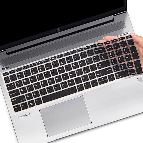 Keyboard Cover for 15.6" HP ProBook 450(G5/G6/G7) 455(G5/G6/G7) 650 G4 G5|17.3" HP ProBook 470 G5 (Not Fit ProBook 450/455 G8 G4 G3 G2 G1, ProBook 650 G8 G3 G2 G1)-Black - size: 15.6 Inch