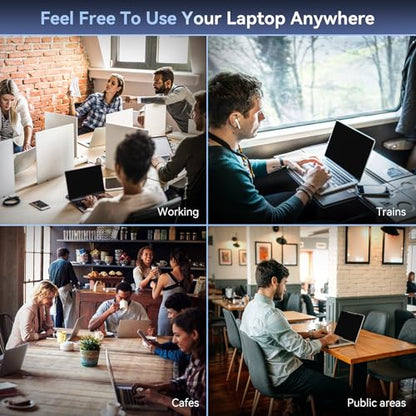 Mamol Magnetic Laptop Privacy Screen 16 inch,16:9 Aspect Removable Anti Glare Blue Light Privacy Filter, Black Shield Compatible with HP/Dell/Acer/Asus/Samsung/Lenovo/Thinkpad Envy - size: 16 Inch 16:9 Aspect