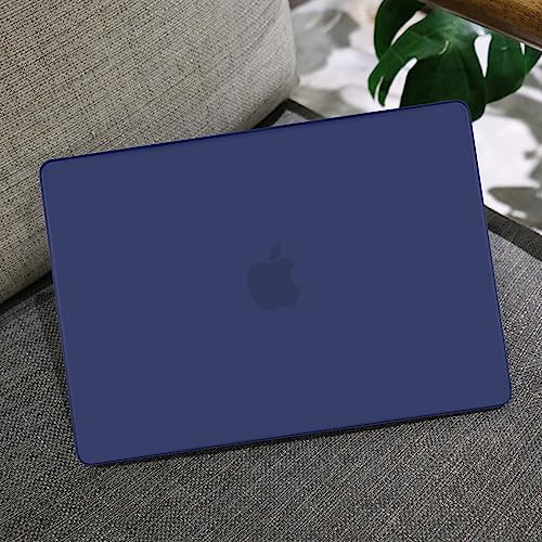 MEEgoodo for M5 MacBook Pro 16 inch Case 2026 2024 2023 2021 (Fit Model A3429/A3428/A3403/A3186/A2991/A2780/A2485) M5 M4 M3 M2 M1 Pro/Max, Laptop Case with Keyboard & Webcam Cover, Matte Navy Blue - color: Matte Navy Blue