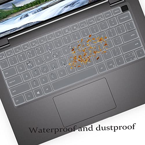 i-Tensodo Keyboard Cover Compatible with Dell Latitude 5431 5430 5420 5440 5450 7450 7440 7430 7420 7410 14 inch, Dell Latitude 7520 15.6"/Dell Latitude 9000 9420 9430 9510 9520 Keyboard Skin-Clear - color: Clear