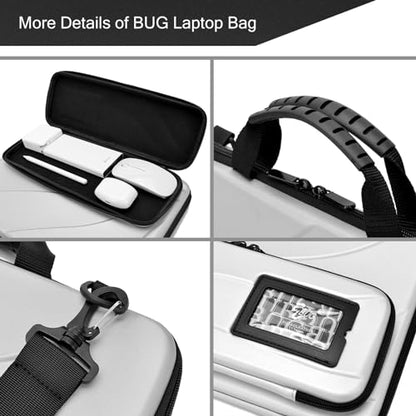 14.2-15.6 Inch Laptop Case Hard Shell, Protective Laptop Carrying Case with Stand for Heat Dissipation - color: Silver, size: 14.1-15.6 inch