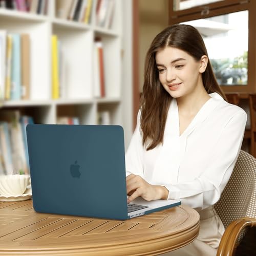 MOSISO Compatible with MacBook Pro 14 inch Case M5 2026 M4 2025 M3 M2 M1 2024-2021 A3427 A3426 A3434 A3112 A3185 A3401 A2918 A2992 A2779 A2442,Hard Case&Keyboard Skin&ScreenFilm&Pouch, Deep Teal - color: Deep Teal