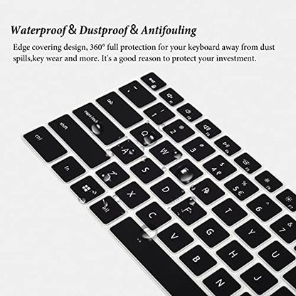 Keyboard Cover for 14" Dell Inspiron 14 5410 5418 5420 5425 5430 7415 7420 7425 7430 7435,Dell Latitude 14 3320 3420/Inspiron 16 5635 5630 5620 5625 7635 7630 7620 16"/Inspiron 13 5310 5320 Skin-Black - color: Black, size: 13-14 Inch