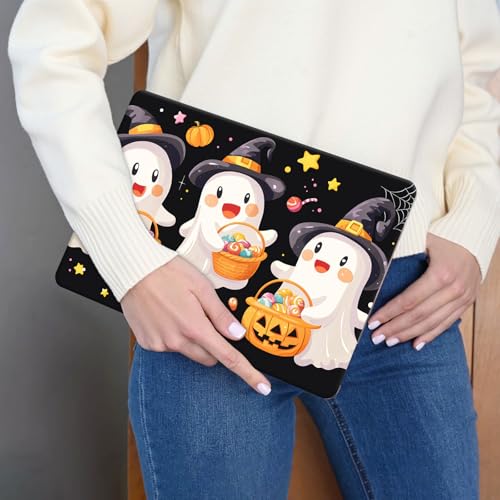 15.6 Inch Laptop Skin Sticker, Reusable Vinyl Cover Protector with 2 Wrist Pad Skins, Removable Waterproof Scratch-Resistant for 12-15.6 Inch Laptop Notebook,Cute Witches Wearing Wi - color: Cute Witches Wearing Wi
