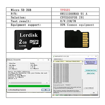 Factory Wholesale Micro SD Card 2GB Pack of 3 in Bulk MicroSD C6 with SD Adapter Produced by Authorized Licencee(2GB) - size: 2GB Class6