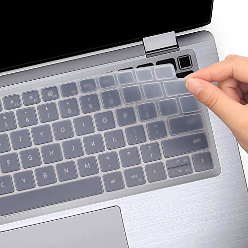 Keyboard Cover for Dell Latitude 14" 7410 7420 7430 7440 7450, Latitude 5440 5430 5431 5420 3440 14", Latitude 7520 15.6" Dell Latitude 9000 9510 9520 9420 9430 Keyboard Protective Cover-Clear - color: clear