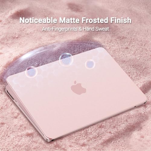 MOSISO Compatible with MacBook Neo Case 13 inch 2026 Release Model A3404 | Seamlessly Closes & Fingerprint-Resistant Protective Hard Shell Cover, Great for Work Travel Study Daily Use, Blush Clear - color: Blush Clear