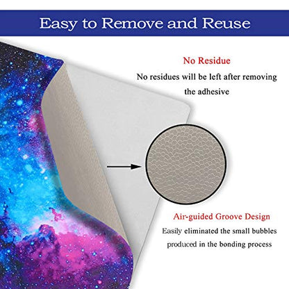 ToLuLu Laptop Skin Sticker Decal, 12" to 15.6" inch Laptop Vinyl Skin Sticker Cover Art Protector, Nebula Galaxy - color: Nebula Galaxy