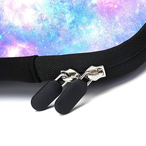 Laptop Sleeves 14 15 15.4 15.6 Chromebook Case Notebook Sleeve PC Messenger Bag Tablet Case Neoprene Handle Sleeve for Men Women, Two Pockets (Pink galaxys) - color: pink galaxys