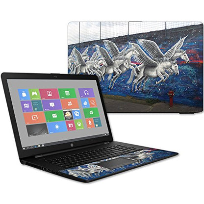 MightySkins Skin Compatible with HP 17t Laptop 17.3" (2017) - Pegasus Herd | Protective, Durable, and Unique Vinyl Decal wrap Cover | Easy to Apply, Remove, and Change Styles | Made in The USA - color: Pegasus Herd