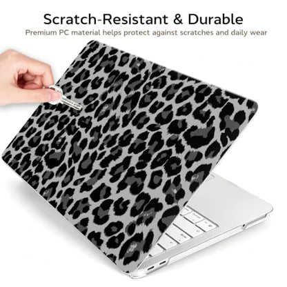 for MacBook Neo Case 13 inch 2026 Model A3404, Black Leopard | Protective Pattern Hard Shell for Mac Neo Case 13 inch, Keyboard Covers & Screen Protector, Scratch Resistant, Precision Fit - color: Black Leopard