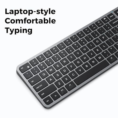 iClever Bluetooth Keyboard with Numeric Keypad - Multi-Device Support, Stable Connection, Compact Design, Enhanced Typing Experience, Perfect for MacBook, iPad, and Windows Laptops