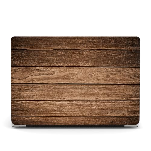 Hard Case Compatible with Old Version MacBook Pro 13 inch Case 2012 2011 2010 2009 2008 Release A1278 with CD-ROM, Laptop Plastic Hard Case Shell & Keyboard Cover, Wood Grain - color: 1592 Wood Grain, size: A1278(Pro 13" w/CD-ROM 2008-2012)
