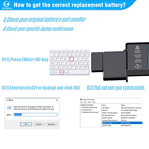 A1502 A1582 Battery - for MacBook Pro 13 inch Retina Early 2015,Mid 2014, Late 2013, for MacBook Pro A1493 A1582 A1502 Replacement High-Performance Battery [11.42V/ 74.9Wh]