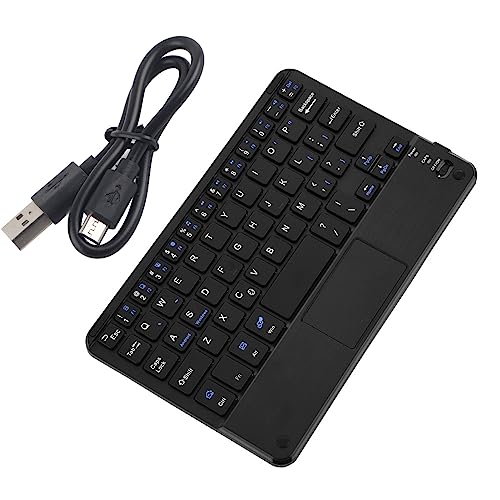 Keenso Mini Wireless Keyboard with Touchpad, LowProfile Slim Keyboard for PC Tablet, 90 Hours Working Time, Suitable for Travelers