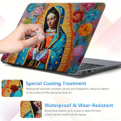 Laptop Skin Sticker Decal 15-15.6 Inch with Cute Mouse Pad, Universal Reusable Vinyl Sticker for 12.1 13 13.3 14 15.4 Inch Netbook and Notebook PC, Our Lady of Guadalupe - color: Our Lady Of Guadalupe