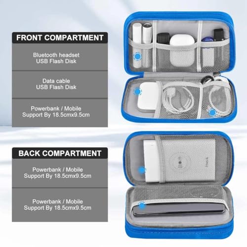 Travel Laptop Backpack with Small Case for 15-16 inch Notebooks, Slim & Expandable Computer Bag for College Business Commute for Men and Women,Black-Blue - color: Black-blue