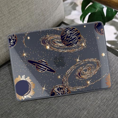 MEEgoodo Printed Case for New MacBook Neo 13 inch 2026 Release(Fit Model A3404), Laptop Hard Shell Cases with Keyboard Skin & Screen Protector & Webcam Covers, Planets & Galaxies - color: Planets & Galaxies