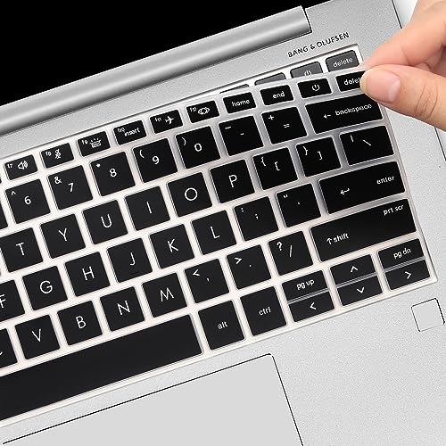 Keyboard Cover for HP EliteBook 830 835 840 845 1040 G9 G10 2025 2024 2023 2022 13.3 14 inch Laptop Accessories Keyboard Protective Skin (Not fit The 830/840/845/1040 G11 G8 G7 G6 G5 G4 G3)-Black - color: Black