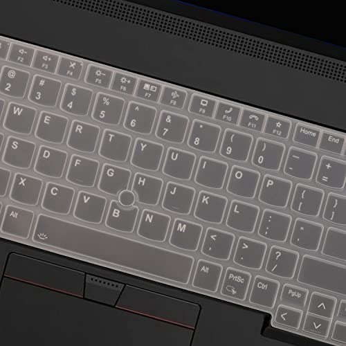 Keyboard Cover for Lenovo ThinkPad E16 L16 P16 P16v T16 P16s (Gen 3/Gen 2/Gen 1) 16 inch, Thinkpad L15 Gen 4/3 15.6 inch (Not Fit Thinkpad Z16,L15 Gen 2/1) -Clear - color: Clear