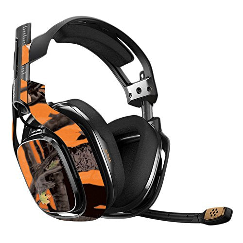 MightySkins Skin Compatible with Astro A40 3rd Generation Gaming Headset - Orange Camo Protective, Durable, and Unique Vinyl Decal wrap Cover Easy to Apply, Remove, and Change Styles Made in The USA - color: Orange Camo