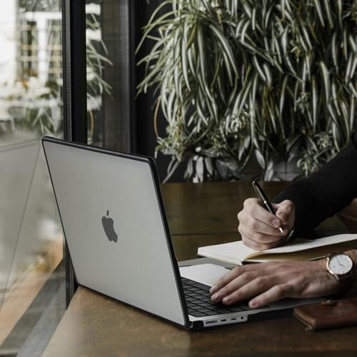 BlueSwan Anti-Cracking Case for MacBook Pro 16 inch M5-M1 Pro/Max 2026-2021 | Anti-Scratch Protective Hard Case, Soft TPU Bumper, Drop Protection, Sturdy and Durable, Business & Travel, Frosted Clear - color: Frosted Clear, size: Pro 16-inch (2026-2021)