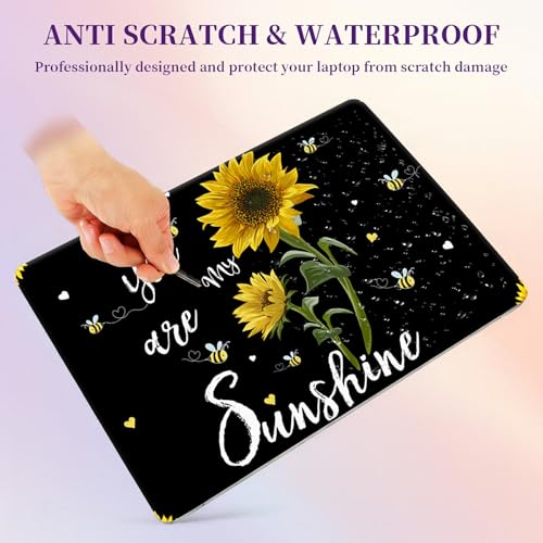 Laptop Skin Sticker Laptop Cover for 12" 13" 13.3" 14" Laptop Stickers,Reusable Skin Sticker Cover Personalized Art Waterproof & Scratch-Resistant Protector Case,Sunflower - color: Sunflower