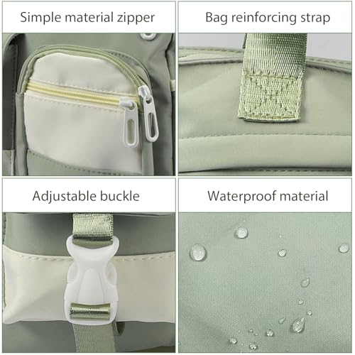 Women's Messenger Bag - Professional Crossbody Work Satchel Stylish Office Purse for Business Travel & Commuting - color: Green