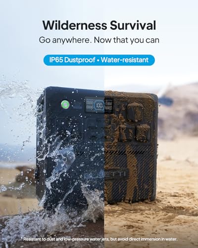 BLUETTI Pioneer 150 (AC240) Portable Power Station, 1536Wh Solar Generator | Expandable to 10136Wh, 2400W LFP Battery, IP65 Water Resistant, 0-80% in 45 Min, Emergency Power for Camping, Home, RV Life - style: BLUETTI AC240