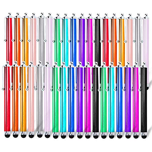 Briout Stylus Pens for Touch Screens, 36 Pack Capacitive Stylus, High Precision Compatible with All Universal Touch Screen Devices (12 Multicolor)