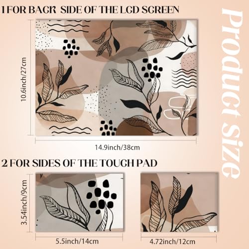 SUPERDANT Laptop Skin Sticker Boho Leaf Laptop Decals Personalized Universal Notebook Computer Wrap Vinyl Skin Stickers Cover Art Decal Removable 12-15.6 Inch Waterproof Scratch-Resistant Gifts - style: Bohe Leaves