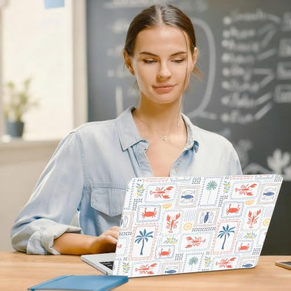 G JGOO Compatible with MacBook Air 13 inch Case 2026 2025-2022 M5 A3449 M4 A3240 M3 A3113 M2 A2681, Plastic Hard Shell for MacBook Air 13.6 inch Case+Keyboard Cover+Screen Protector, Lobster - color: Lobster