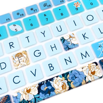 Silicone Keyboard Cover Skin for Dell Latitude 3000 3340 13.3"(2023)/ 5320 5330 5340 5350 13.3"/ 7320 7330 7340 7350,Peony - color: Peony