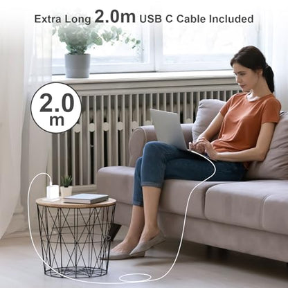 Mac Book Charger 140W GaN USB-C Fast Charger, PD Power Adapter for MacBook Pro 16" 14", MacBook Air 15" 13" M1 M2 M3 M4 M5 (2021-2026), with 6.6ft USB-C to USB-C Cable