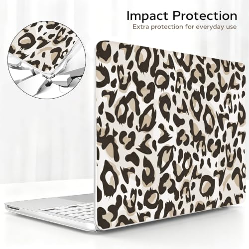 for MacBook Neo Case 13 inch 2026 Release Model A3404, Gray Leopard | Matte Hard Shell for Mac Neo Case, 2 Keyboard Covers & Screen Protector, Scratch Resistant, Precision Fit, and Lightweight - color: Gray Leopard