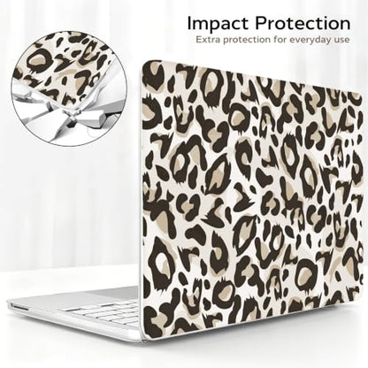 for MacBook Neo Case 13 inch 2026 Release Model A3404, Gray Leopard | Matte Hard Shell for Mac Neo Case, 2 Keyboard Covers & Screen Protector, Scratch Resistant, Precision Fit, and Lightweight - color: Gray Leopard