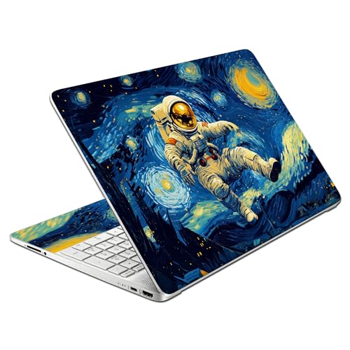 Laptop Skin Decal HP 15.6" - Astronaut Art, Laptop Cover Sticker, No Cutting Required, No Bubble, Waterproof, Scratch Resistant - Including Wide Screen and Wrist Pad - size: 15.6 inch