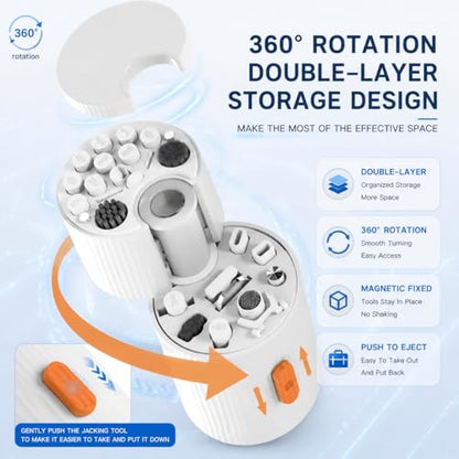 33-in-1 Electronics Cleaning Kit, Magnetic Professional Keyboard Cleaner with Retractable Brush, Screen Cleaner and Earbud Cleaning Pen for Computer, iPhone, Laptop, PC and Airpods