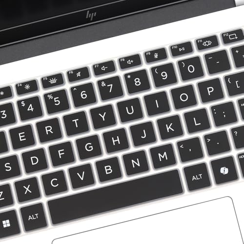 Keyboard Cover for 2026 2025 HP OmniBook 5 Next Gen AI 14" & OmniBook 7 14"/OmniBook 5 Flip 14" 14-he 14-fp 14-FR 14-fs 14-he0037nr 14t-fr000 14-fp0057nr 14-fs0000 (Not fit 14-fm 14-fk 14-ha)-Black - color: Black